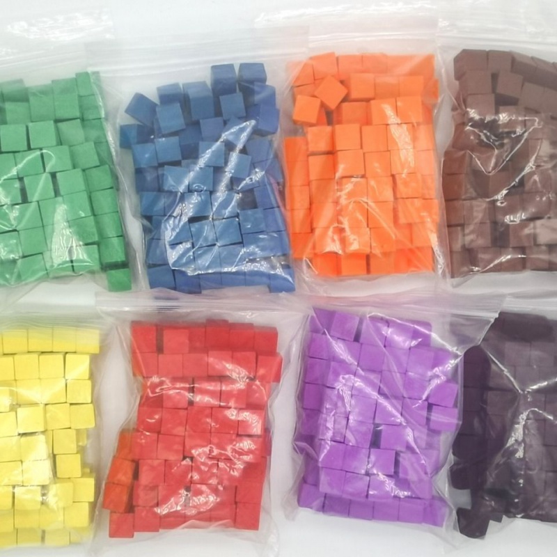 Board Game Economy - 100 unids/lote 10mm cubos de madera