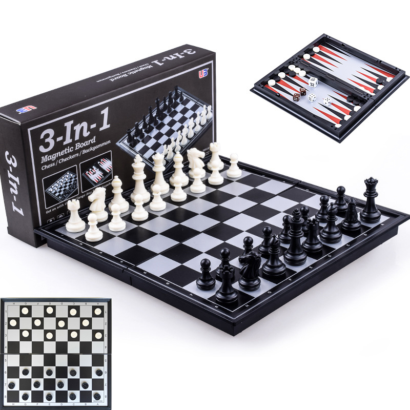 Board Game Quacks - Ajedrez magnético plegable, tablero de juego