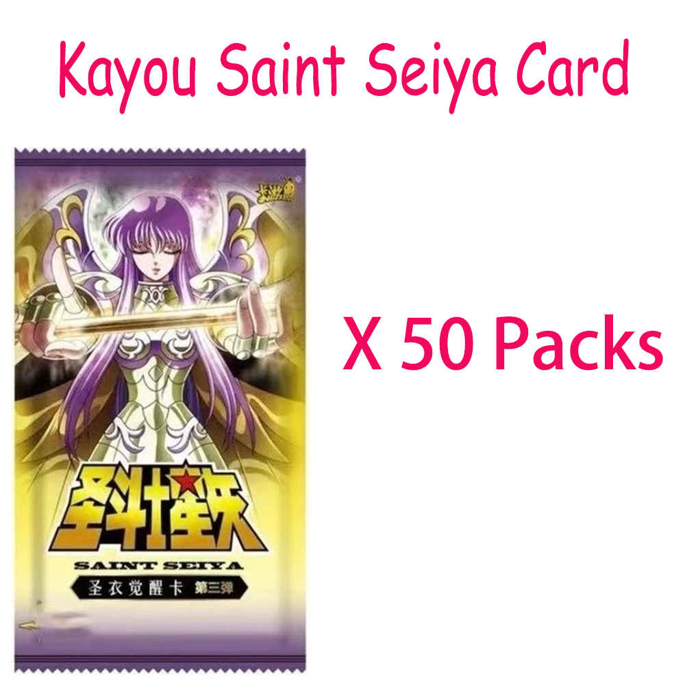 Board Game Quest - Cartas Kayou Saint Seiya, 50 paquetes