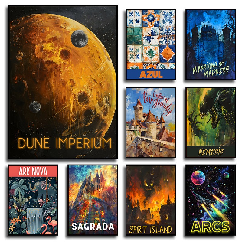 Board Game Dune - Póster de juego de mesa Arcs/Dune