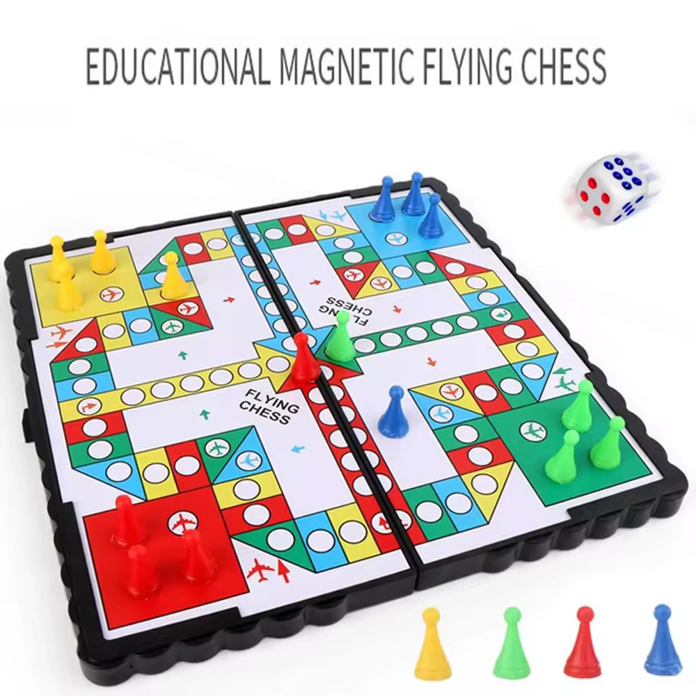 Board Game Quacks - Juego de ajedrez volador magnético plegable,