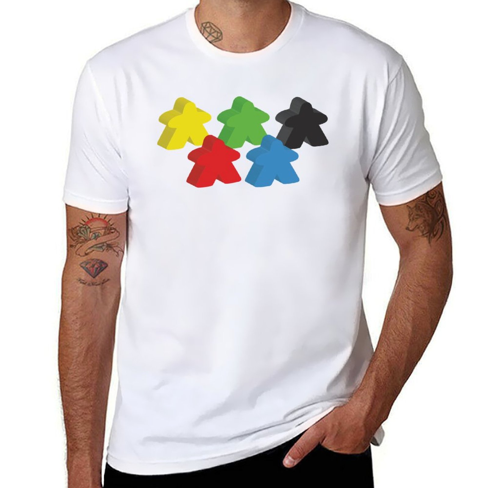 Meeple Token Set - Juego de 5 meeples (tokentes de