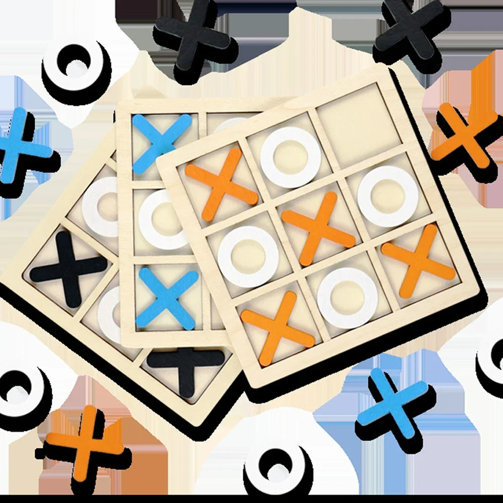 Juego de madera XO Tic Tac Toe - Board Game For 6 Years Old reseña y precio