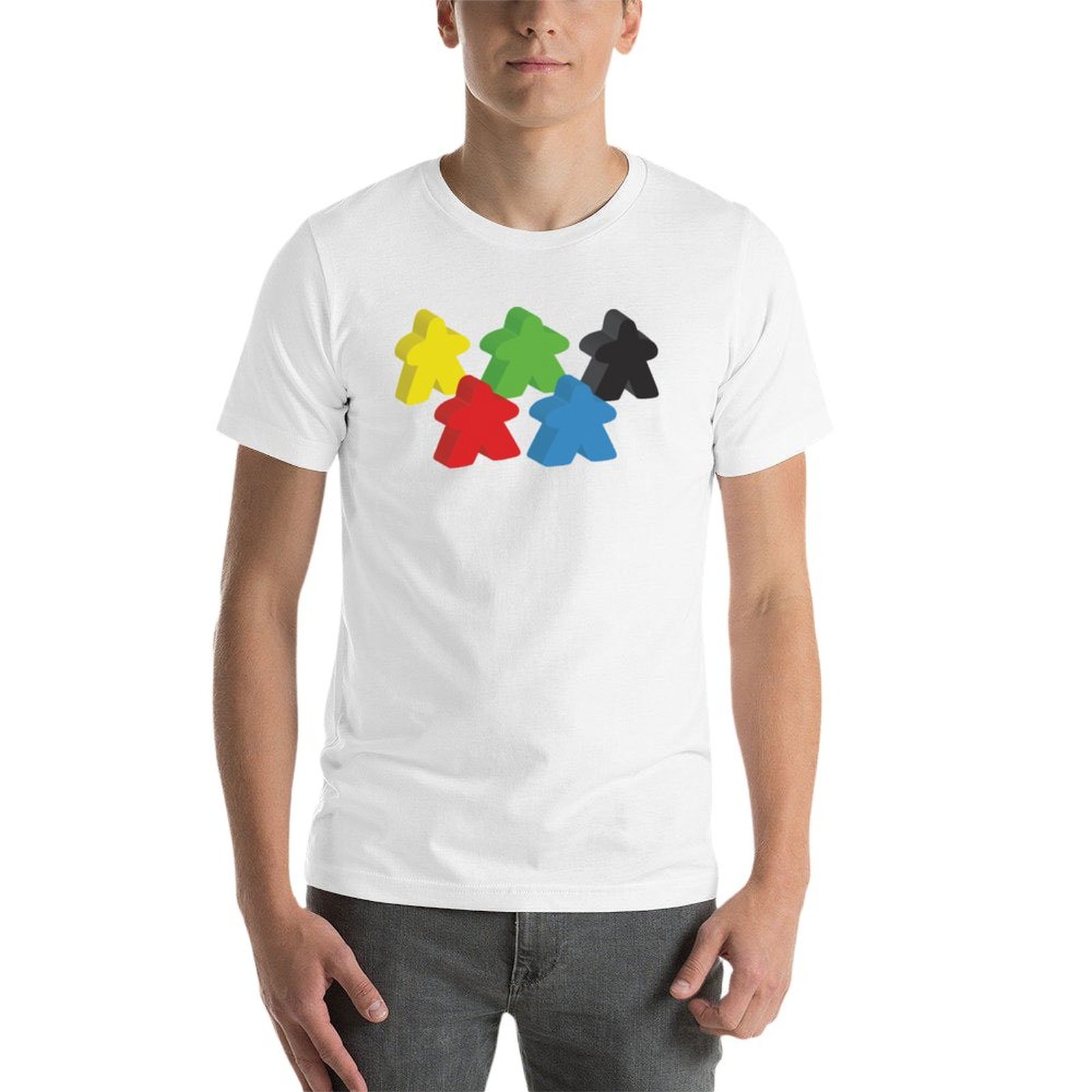 Conjunto de 5 camisetas con di - Meeple Token Set reseña y precio