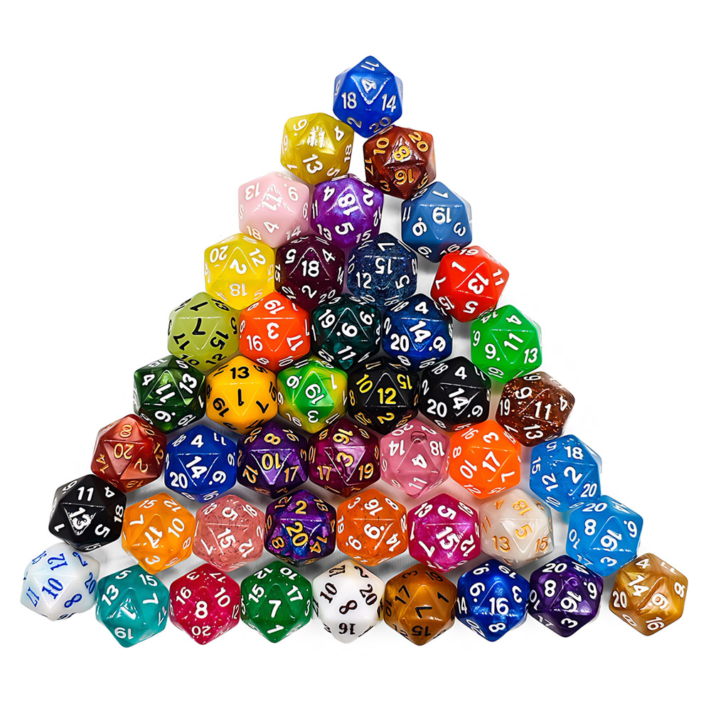 60 uds dados multifaces colore - Board Game Land reseña y precio