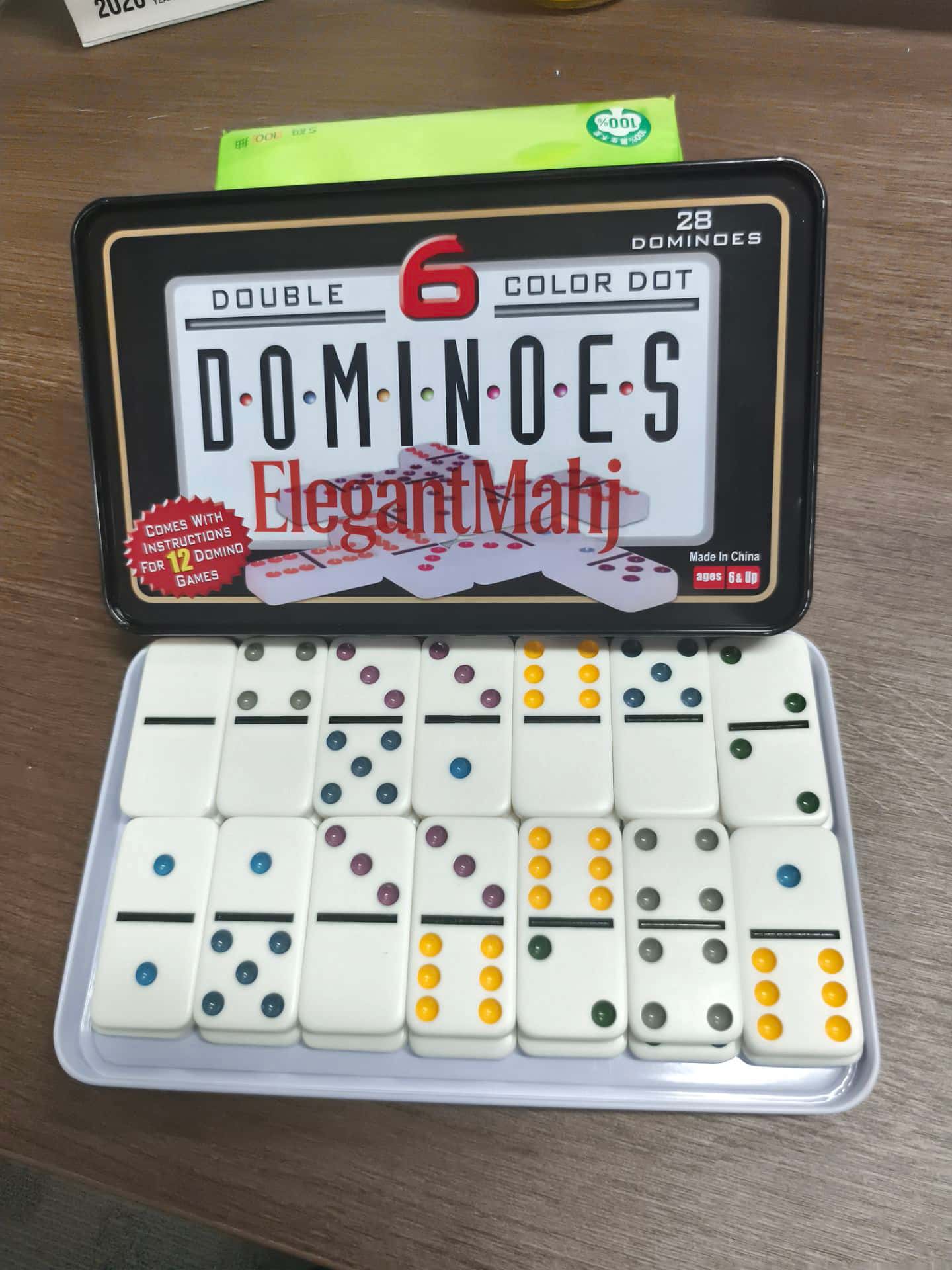 Elegante Juego de Dominó Doble - Board Game Dots reseña y precio